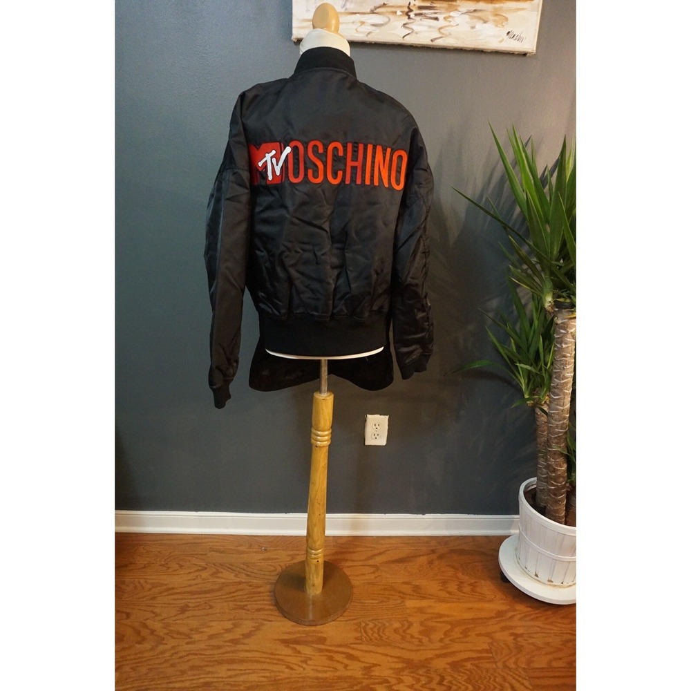 H&M Moschino x Jeremy Scott 2018 Asymmetric bomber jacket M